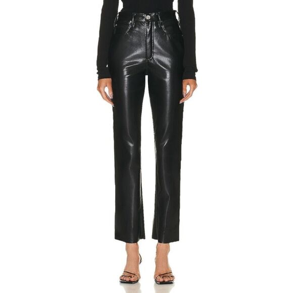 FRAME Le High Tight Straight in Noir - Picture 1 of 10